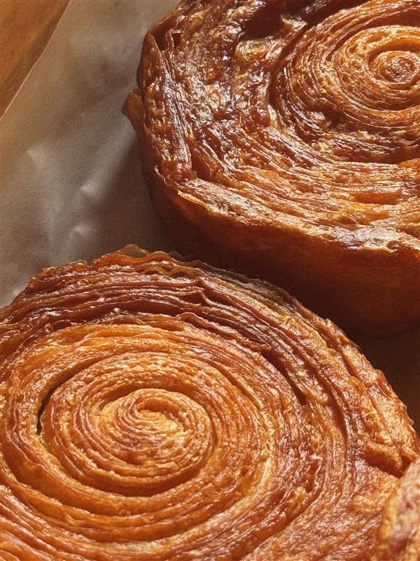 A pastry plated at Afterhours